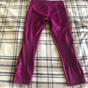 In the movement LuluLemon leggings